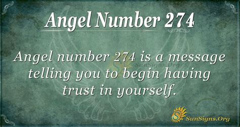 274 angel number